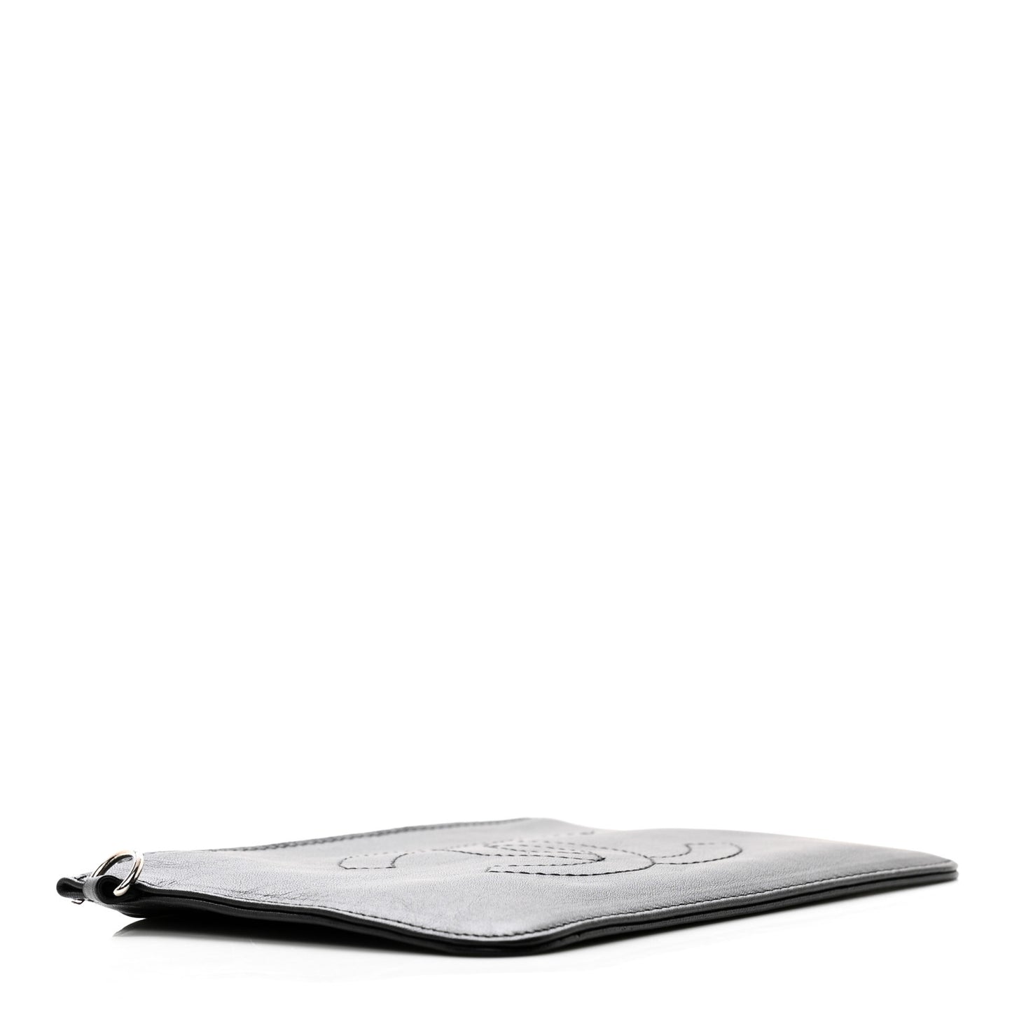 Calfskin CC Small Cosmetic Case Black
