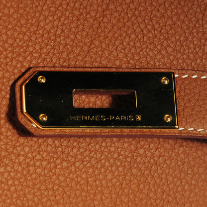 Hermes Togo Kelly Retourne 40 Gold 6 of 9
