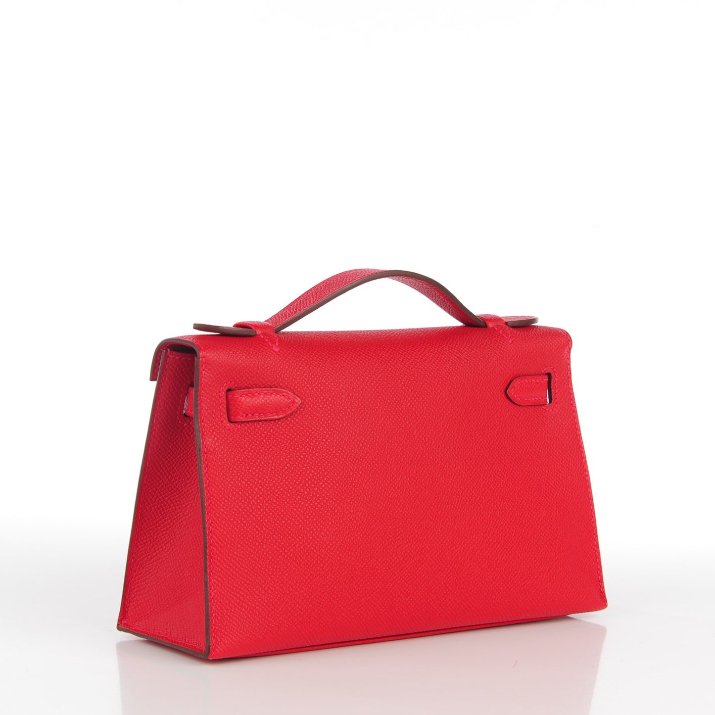 Epsom Kelly Pochette Clutch Rouge Casaque