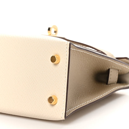 Hermes Epsom Mini Horseshoe Kelly Sellier 20 Craie Trench 10 of 10