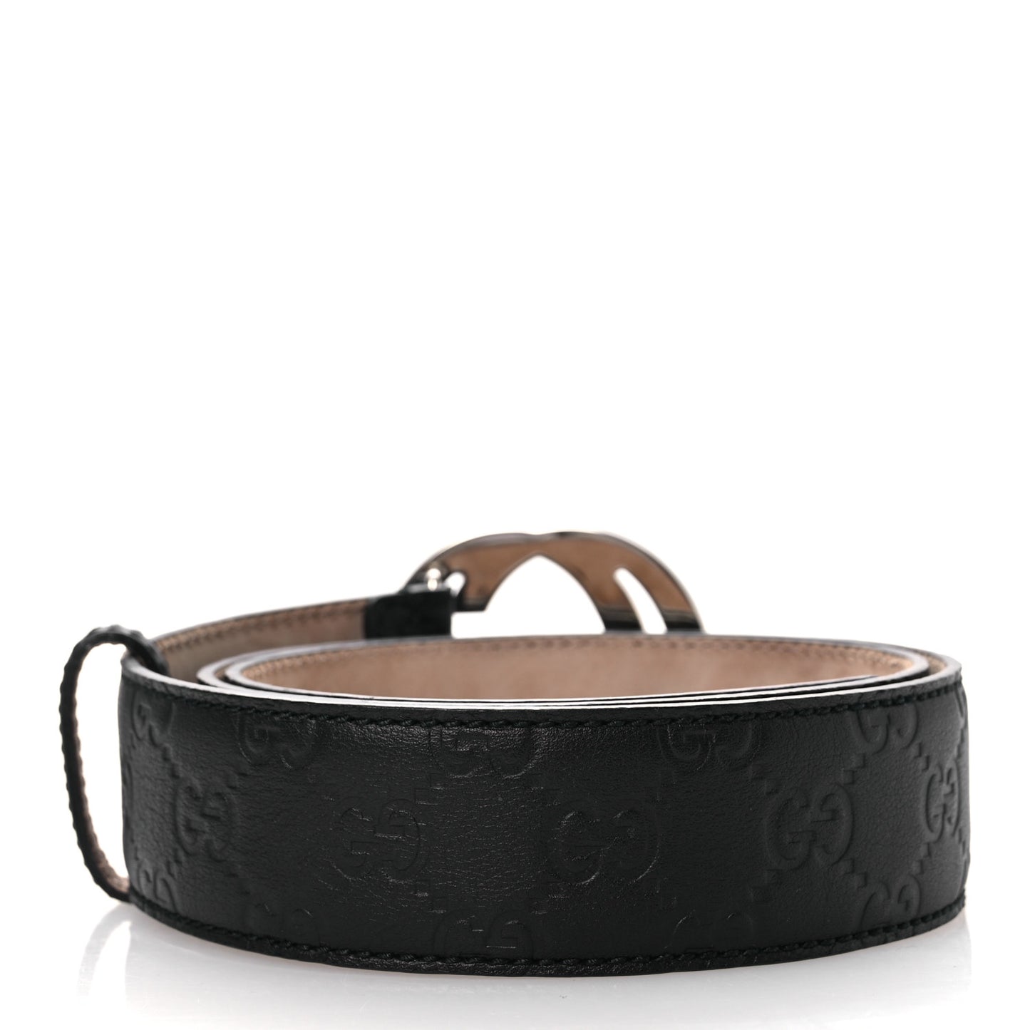 Guccissima Interlocking G Belt 90 36 Black