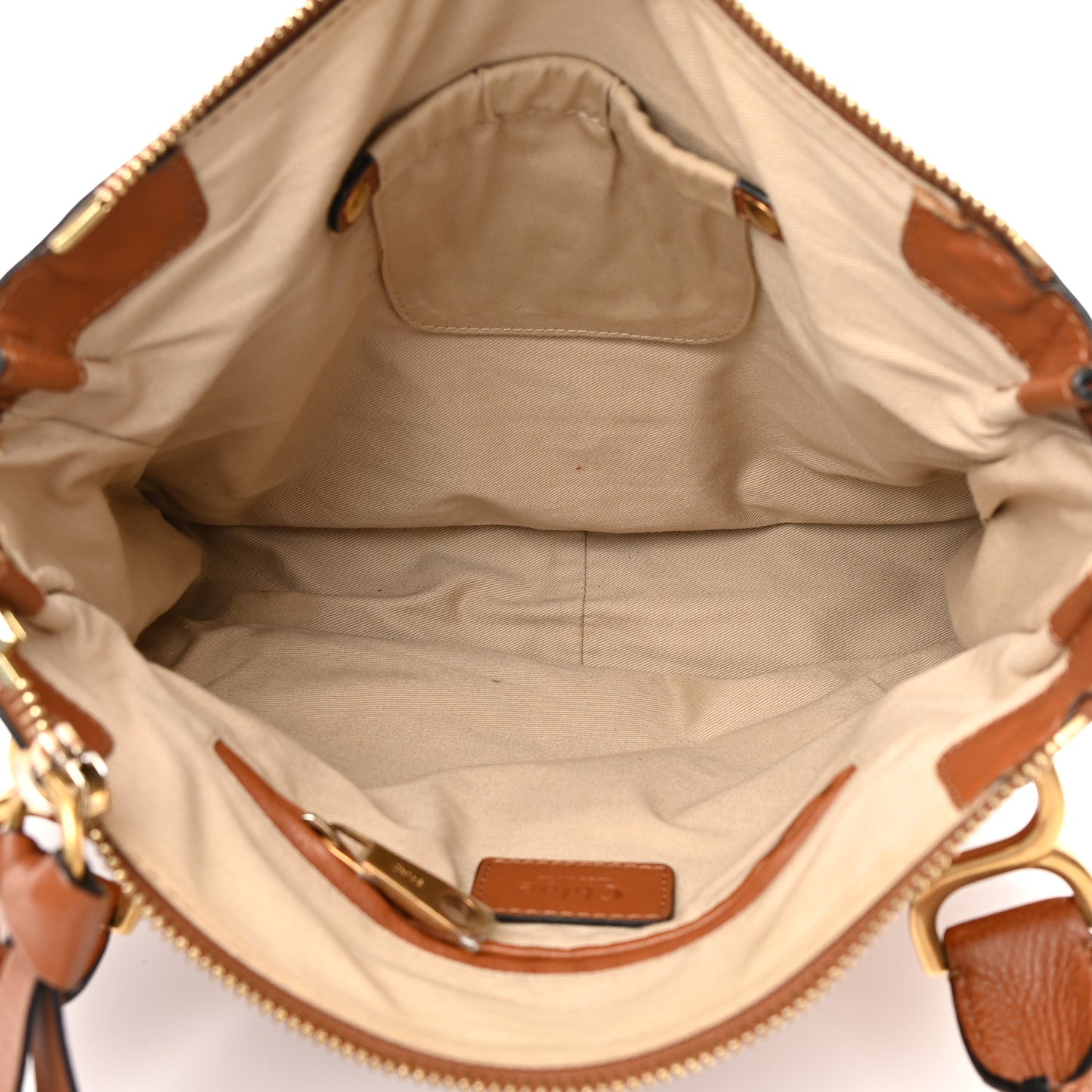 Calfskin Studded Medium Marcie Satchel Caramel