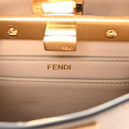 Fendi Shiny Nappa Petite Peekaboo I SEE U Satchel Nuvola 7 of 12