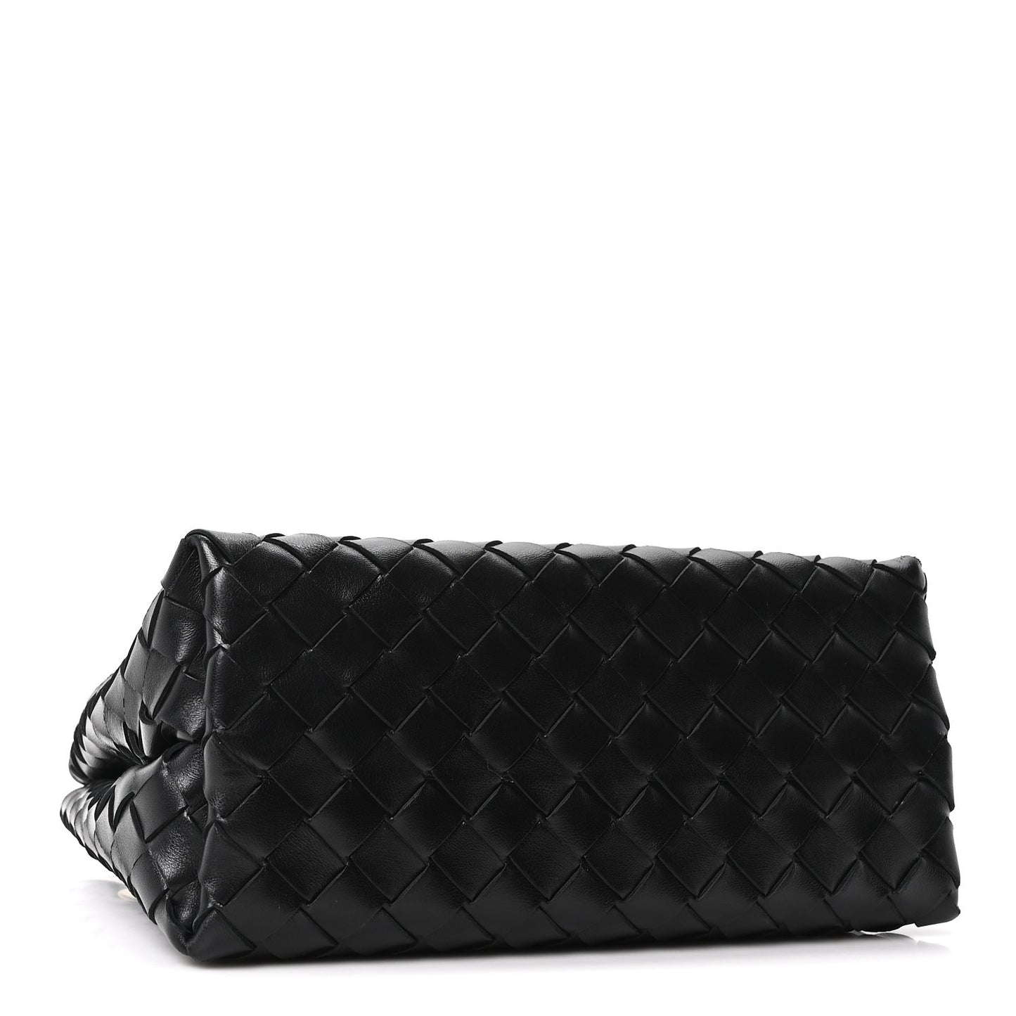 Nappa Intrecciato Small Andiamo With Chain Shoulder Bag Black