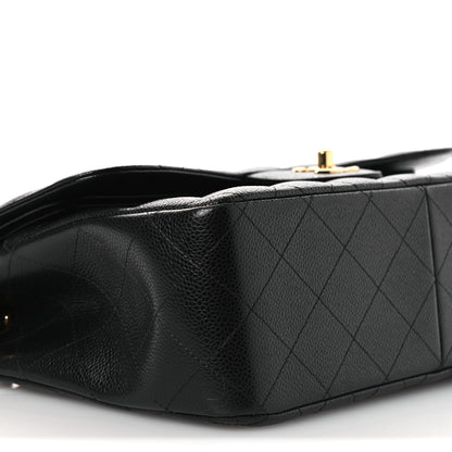 Chanel Caviar Quilted Jumbo Double Flap Black 9 of 13