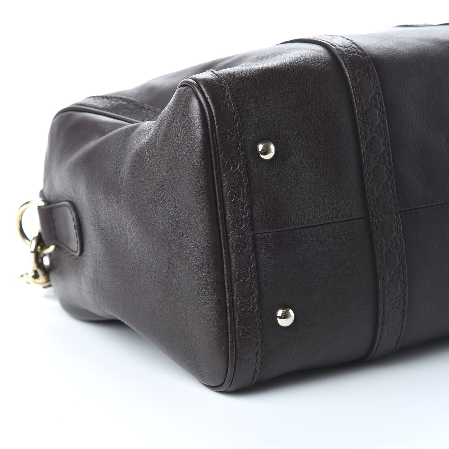 Calfskin Microguccissima Trim Medium Boston Brown
