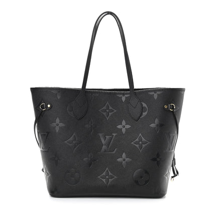 Louis Vuitton Empreinte Monogram Giant Neverfull MM Black 3 of 12