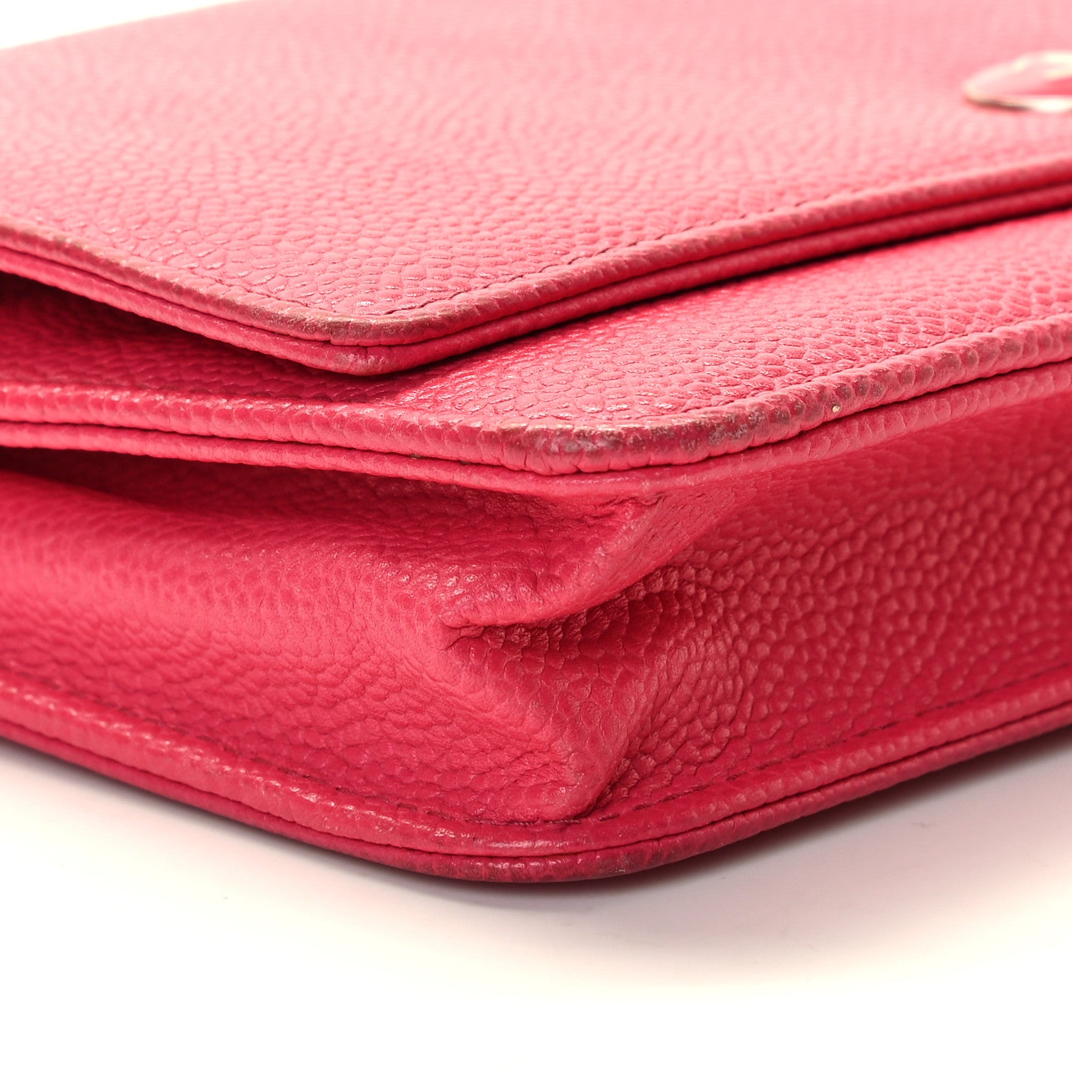 Chanel Caviar Wallet On Chain WOC Pink 4 of 9