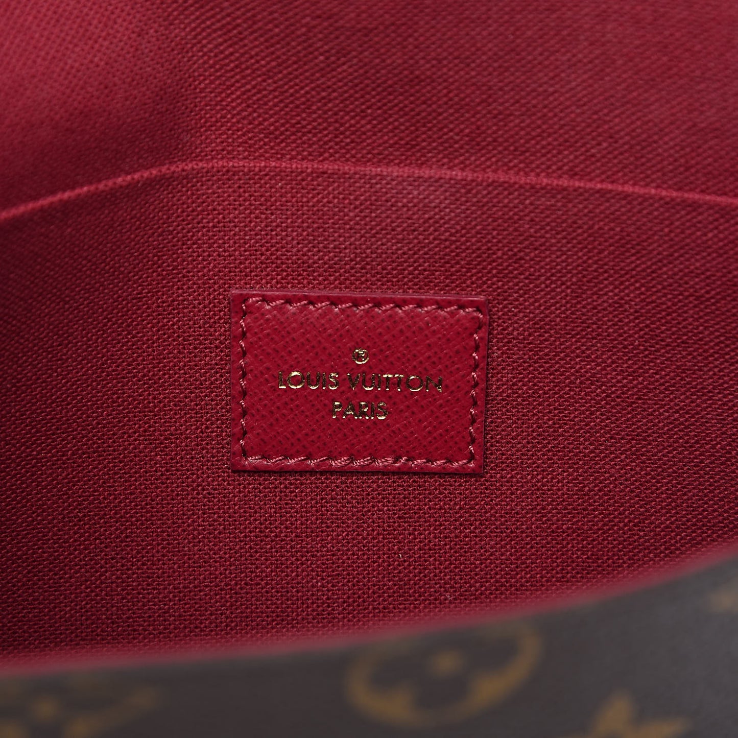 Monogram Pochette Felicie Chain Wallet Fuchsia
