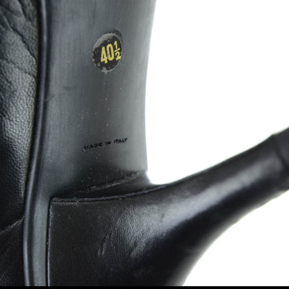 Prada Leather Ankle Boots 40.5 Black 5 of 5