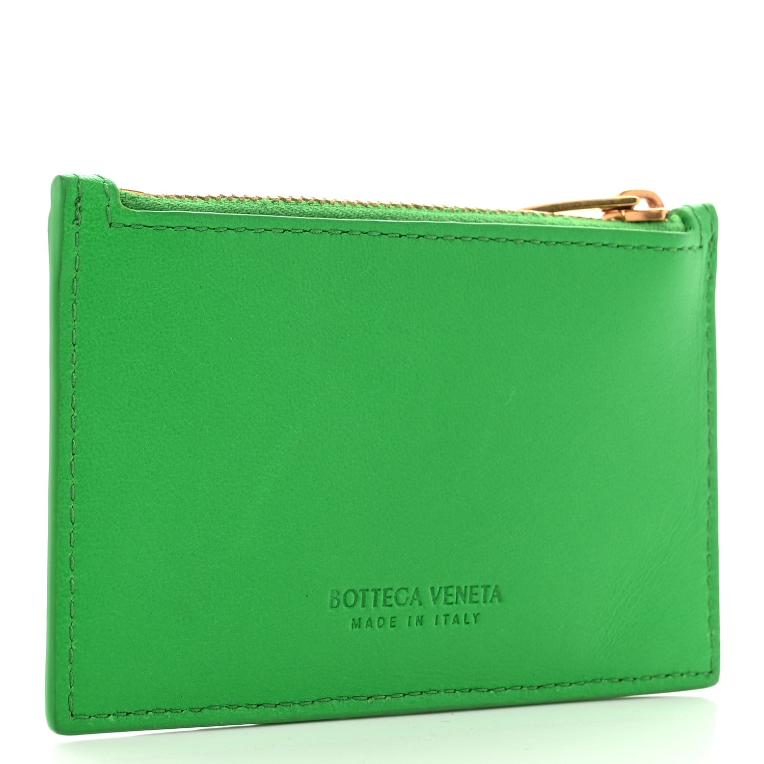 Bottega Veneta Nappa Intrecciato Zipped Card Case Parakeet 3 of 6
