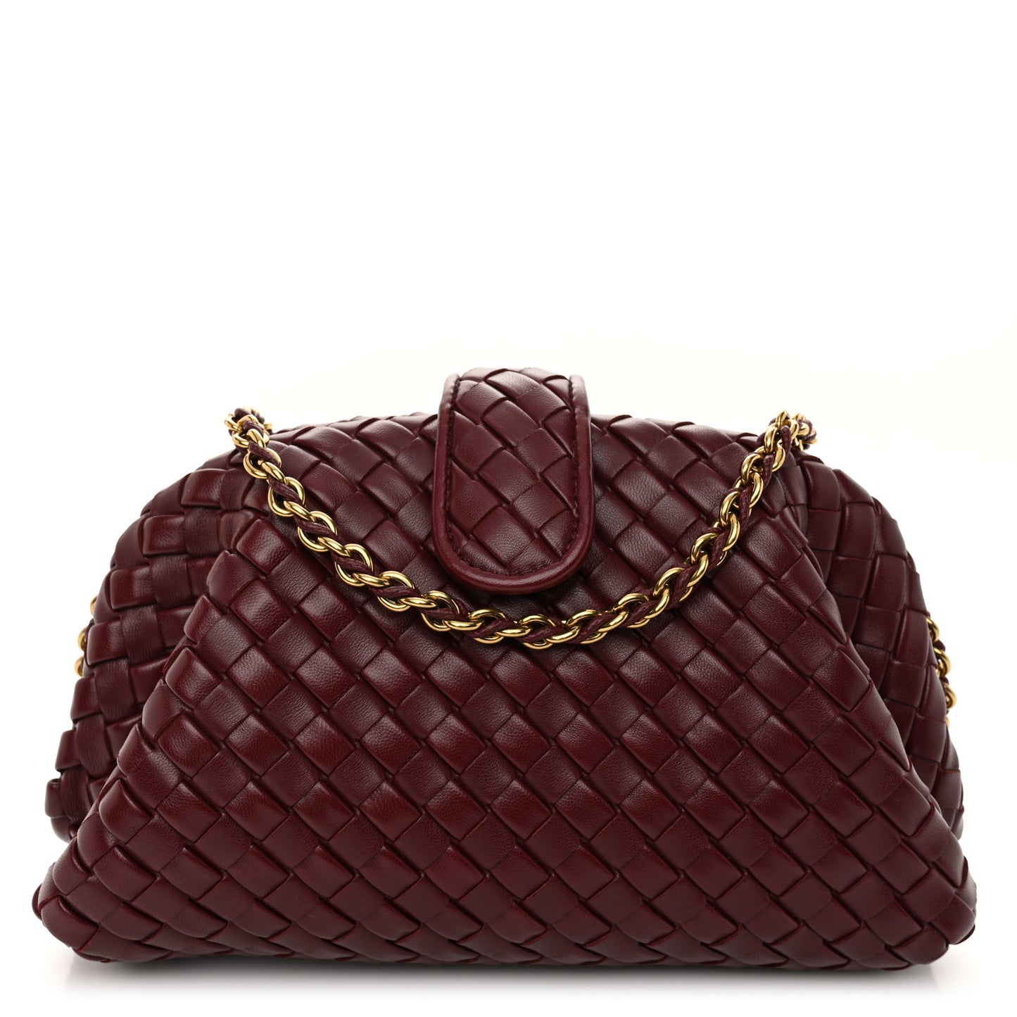 Nappa Intrecciato Teen The Lauren 1980 Clutch With Chain Barolo