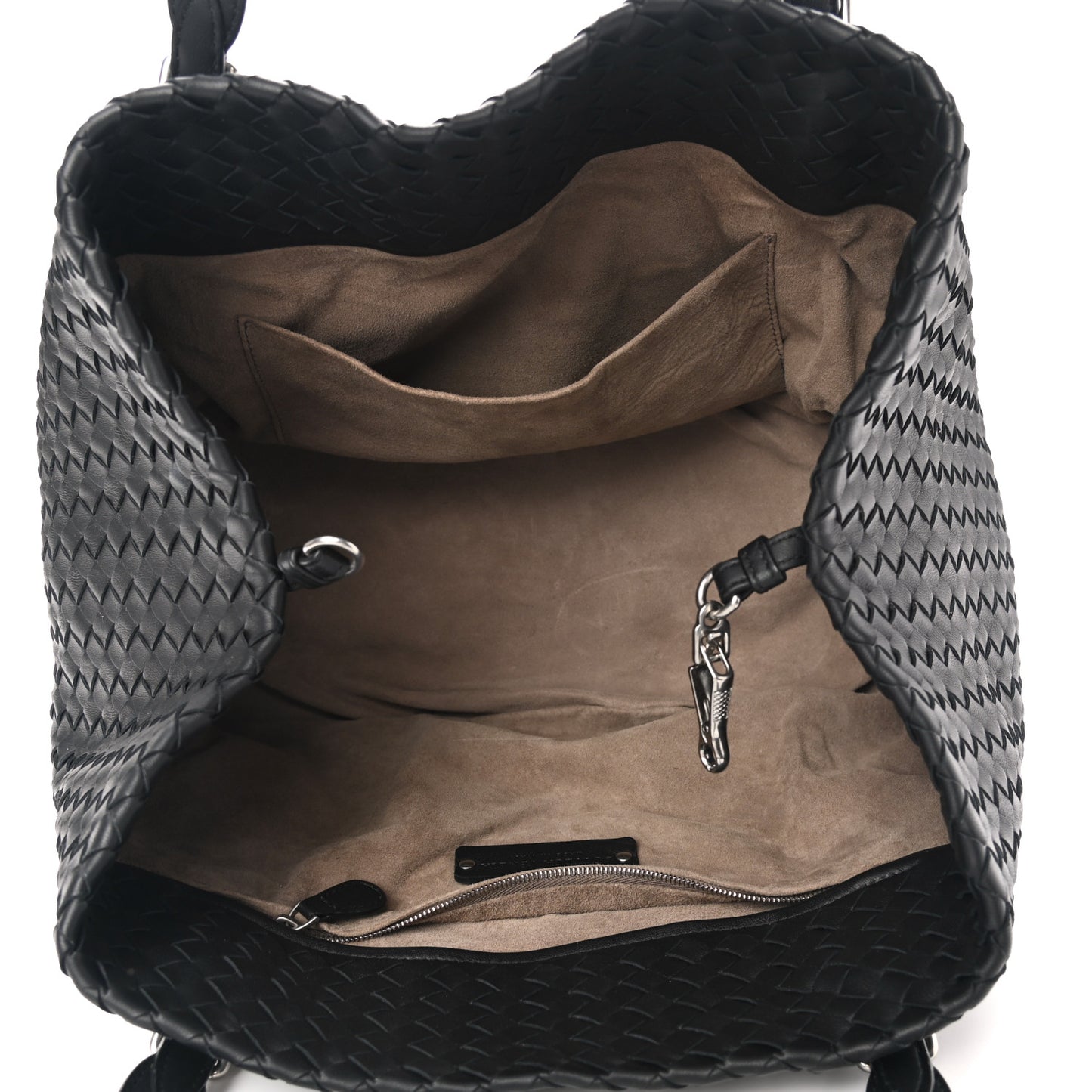 Nappa Intrecciato Medium Seamless Tote Black