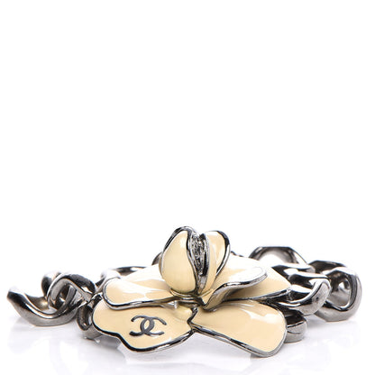 Chanel Enamel Camellia Chain Bracelet 4 of 5