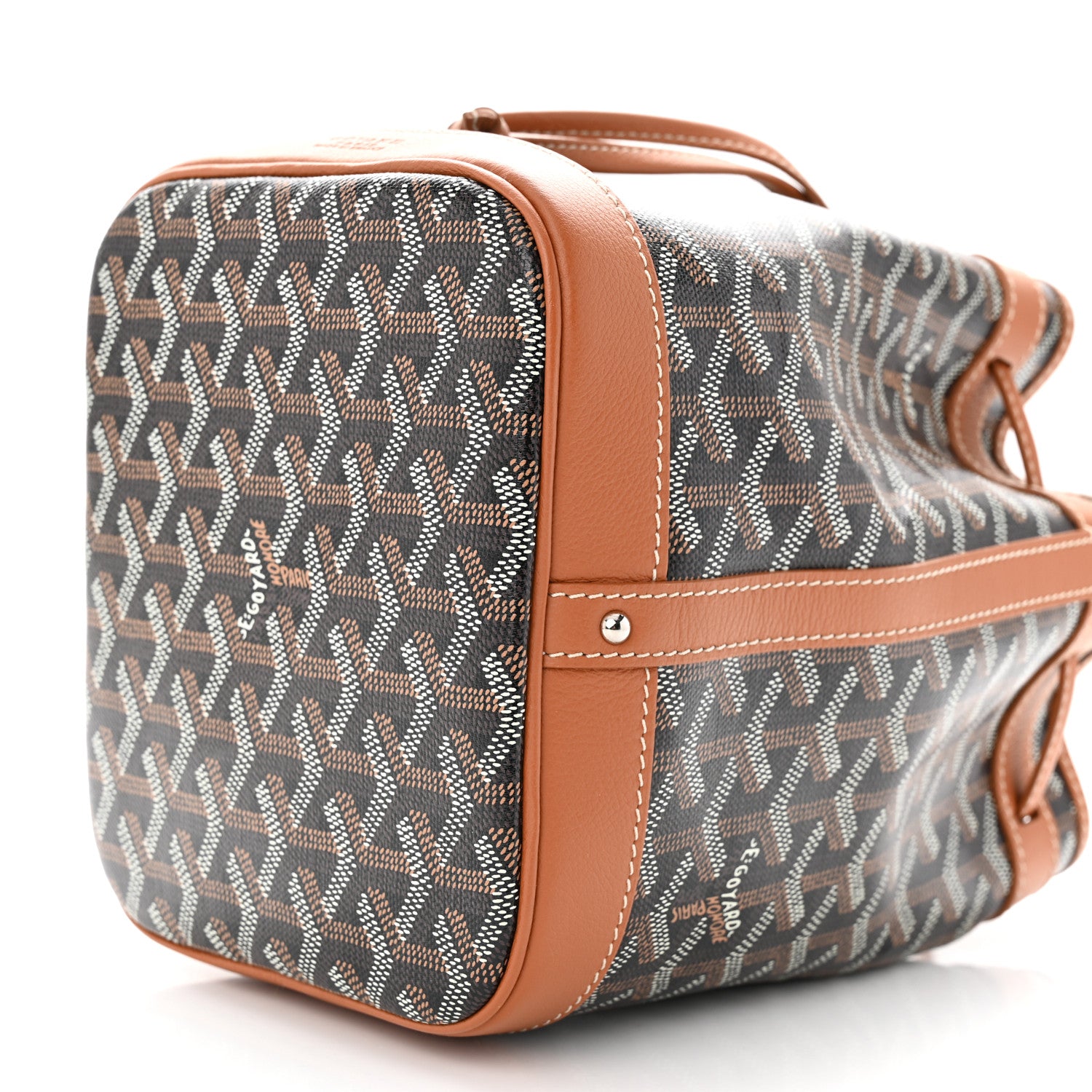 Goyard Goyardine Petit Flot Bucket Bag PM Black Gold 9 of 9