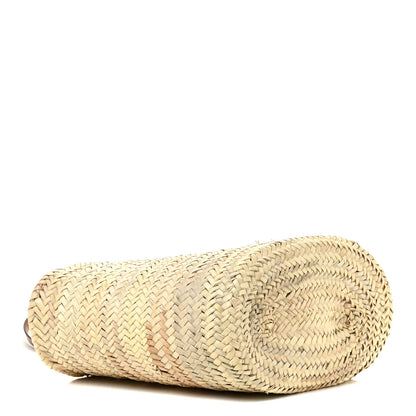 Celine Raffia Calfskin Triomphe Medium Panier Tan 4 of 10