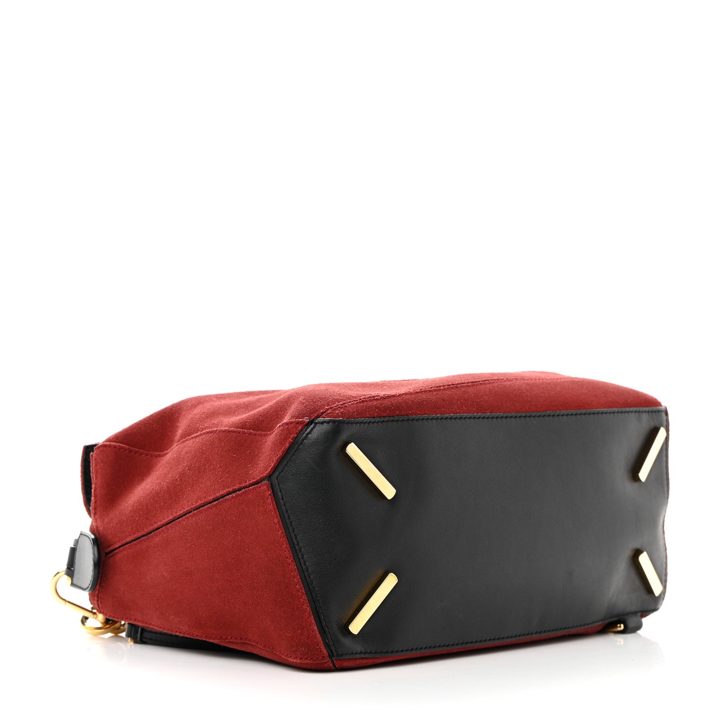 Suede Medium Puzzle Bag Red