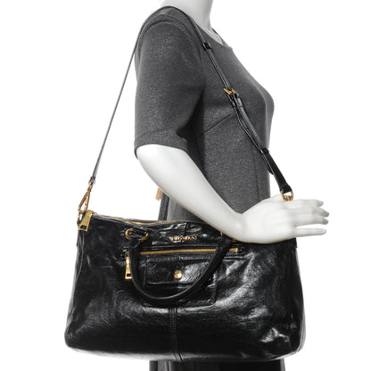 Prada Vitello Shine Tote Nero Black 2 of 7
