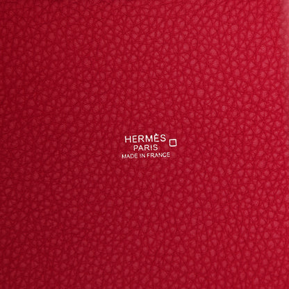 Hermes Taurillon Clemence Matte Alligator Picotin Lock Touch 18 PM Rose Mexico 6 of 11