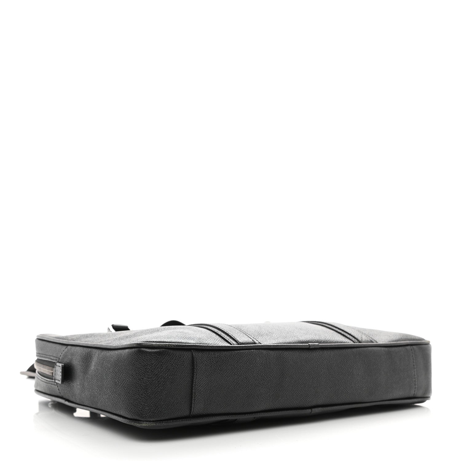 Burberry Textured Calfskin Briefcase Black 3 of 11