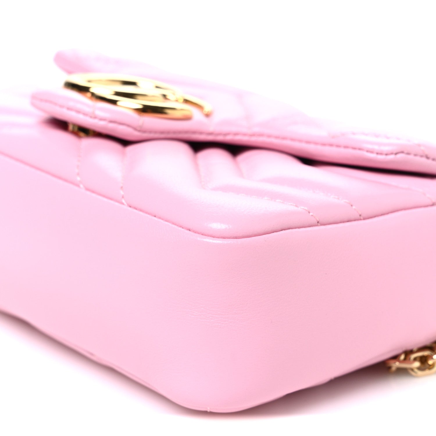 Gucci Lambskin Matelasse Mini GG Marmont Shoulder Bag Light Pink Light Pink 10 of 10