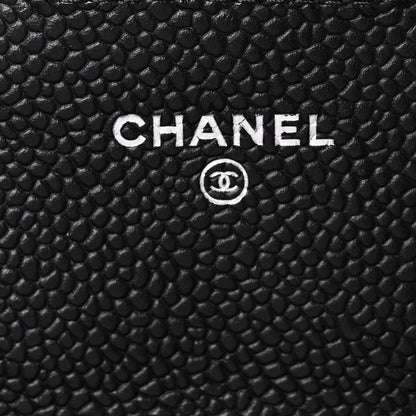 Chanel Caviar Quilted Large Gusset Flap Wallet Black 6 of 10