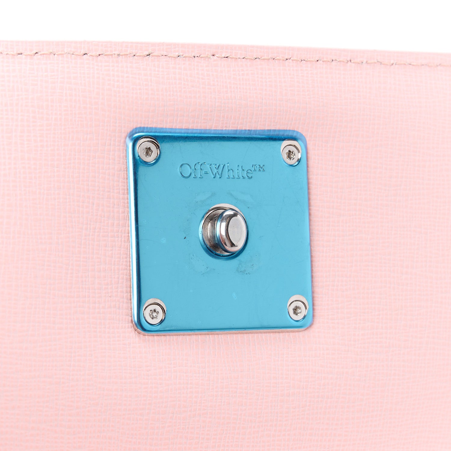 Off-White Saffiano Jitney 1.4 Top Handle Bag Pink 7 of 14