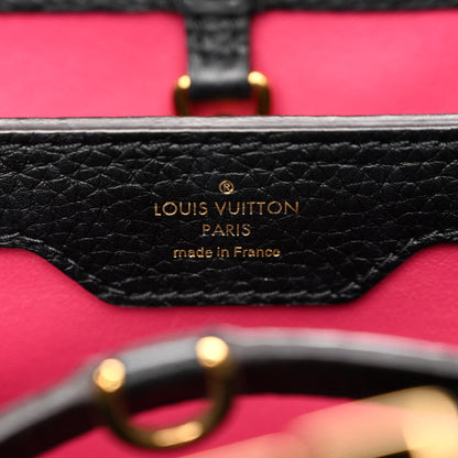 Louis Vuitton Taurillon Capucines MM Black Fuchsia 6 of 9
