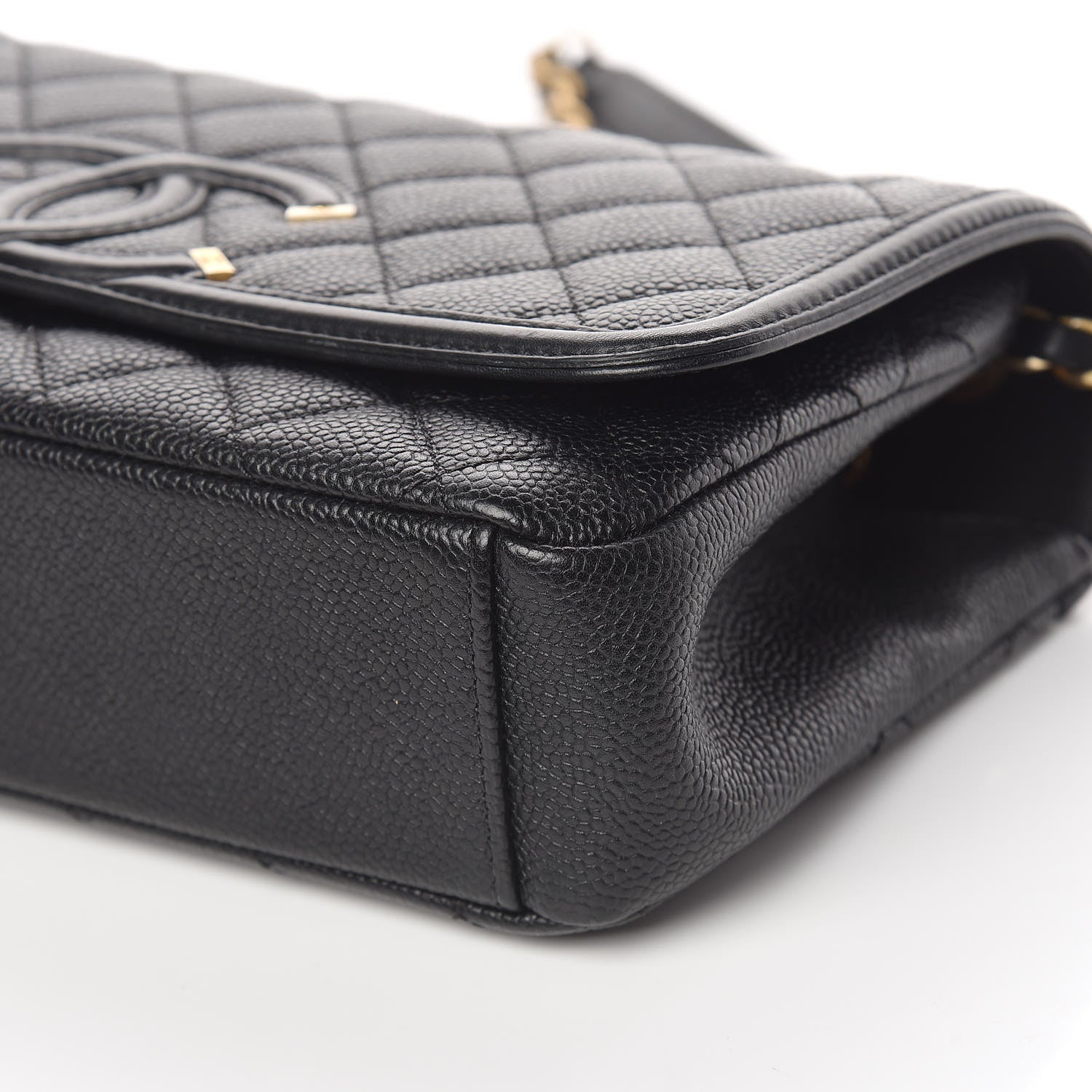 Chanel Caviar Quilted Medium CC Filigree Flap Black 7 of 11