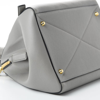 Marc Jacobs Textured Calfskin Small Incognito Satchel Grey 7 of 9