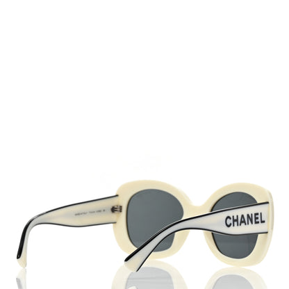 Chanel Acetate Sunglasses 71414A White 4 of 8