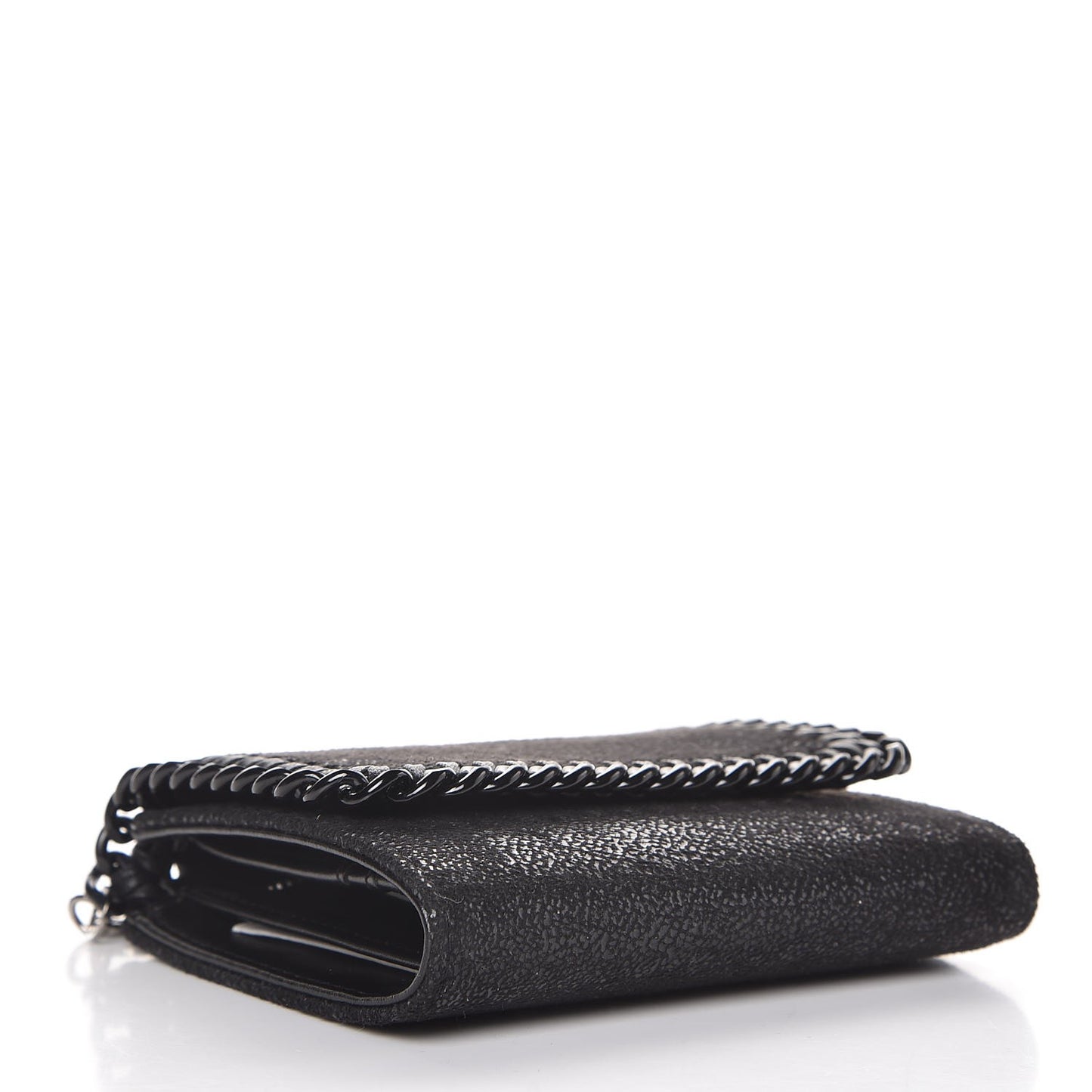 Shaggy Deer Small Falabella Wallet Black