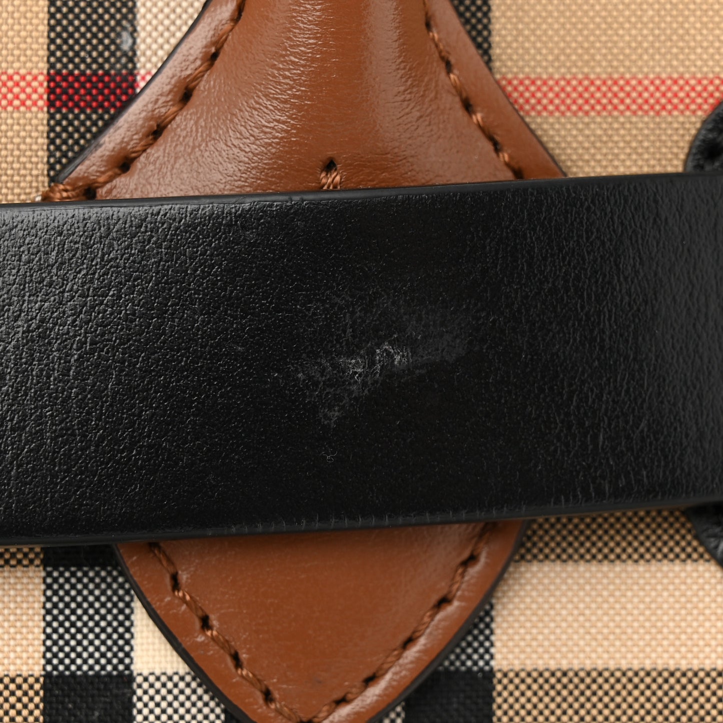 Calfskin Vintage Check Triple Stud Mini Belt Bag Archive Beige