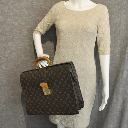 Louis Vuitton Monogram Serviette Fermoir Briefcase 2 of 9