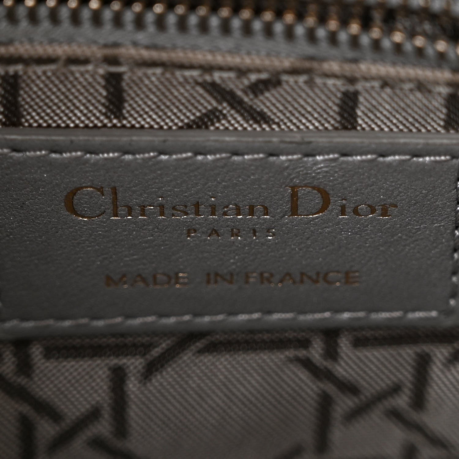 Christian Dior Metallic Lambskin Cannage Mini Lady Dior Grey 6 of 9