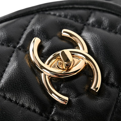 Chanel Lambskin Quilted CC Turnlock Loafers 38 Black 10 of 11