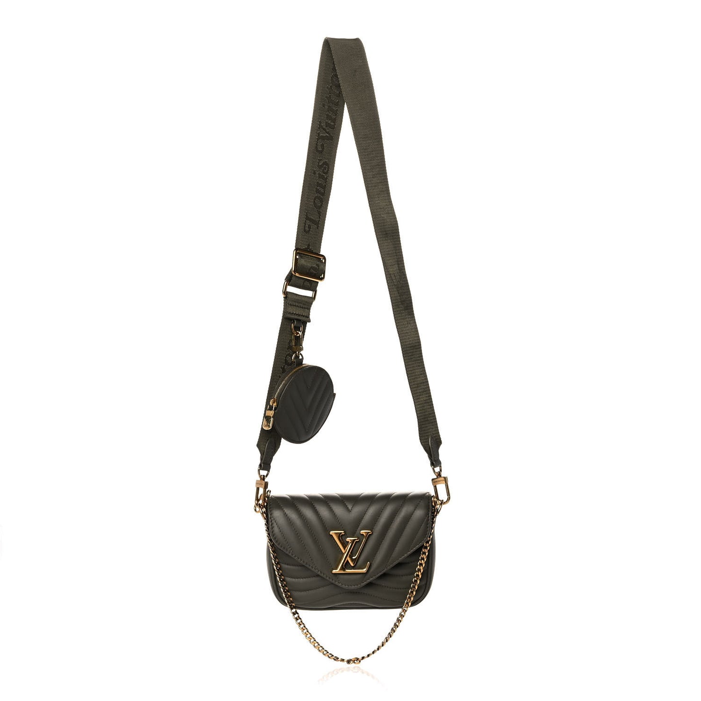 Calfskin New Wave Multi Pochette Kaki