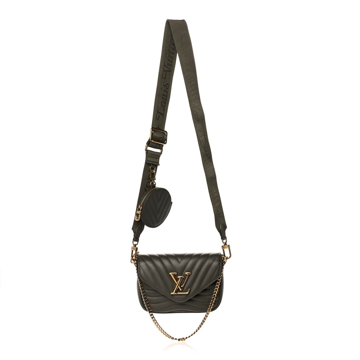 Louis Vuitton Calfskin New Wave Multi Pochette Kaki 1 of 14