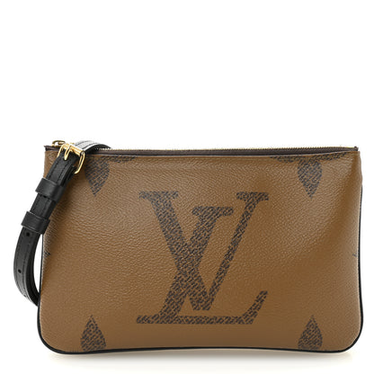 Louis Vuitton Reverse Monogram Giant Double Zip Pochette 1 of 12