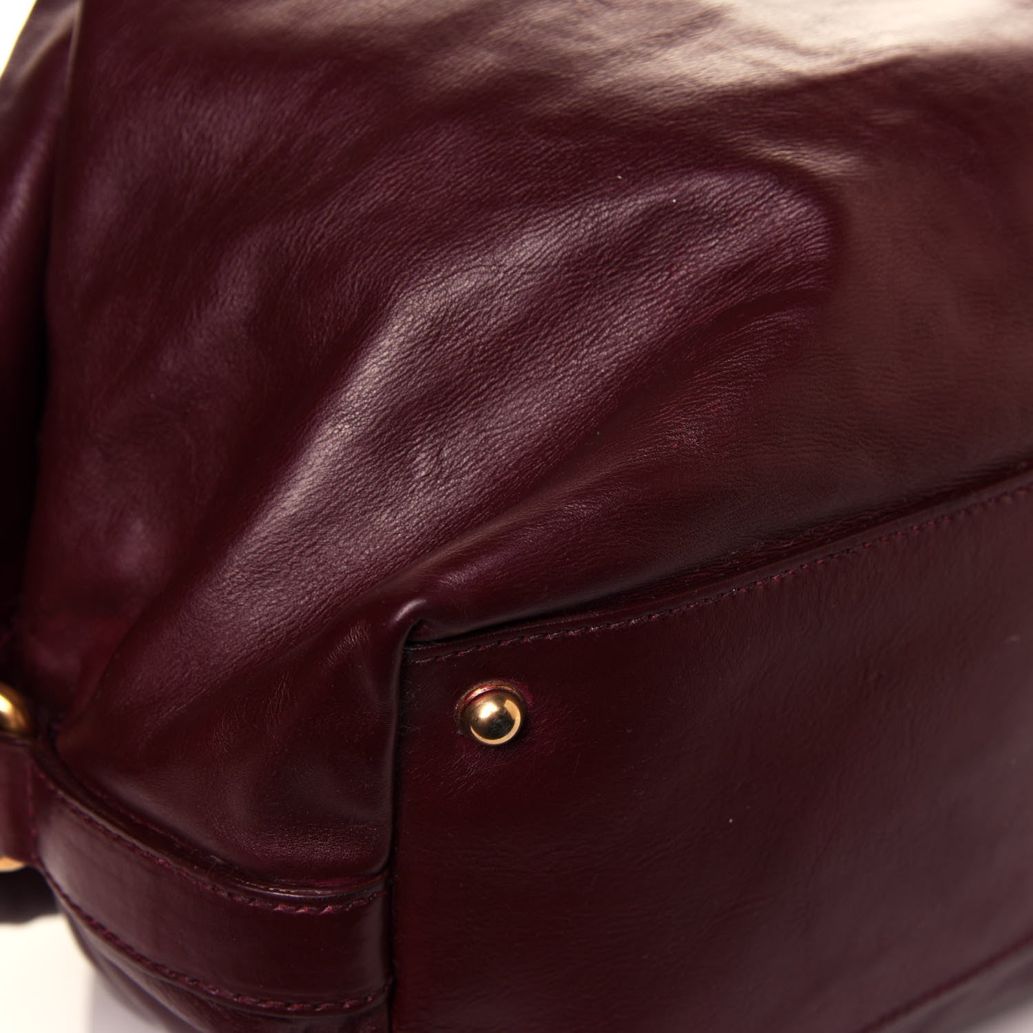 Gucci Soft Calfskin Icon Top Handle Bag Burgundy 12 of 19