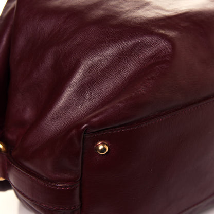 Gucci Soft Calfskin Icon Top Handle Bag Burgundy 12 of 19