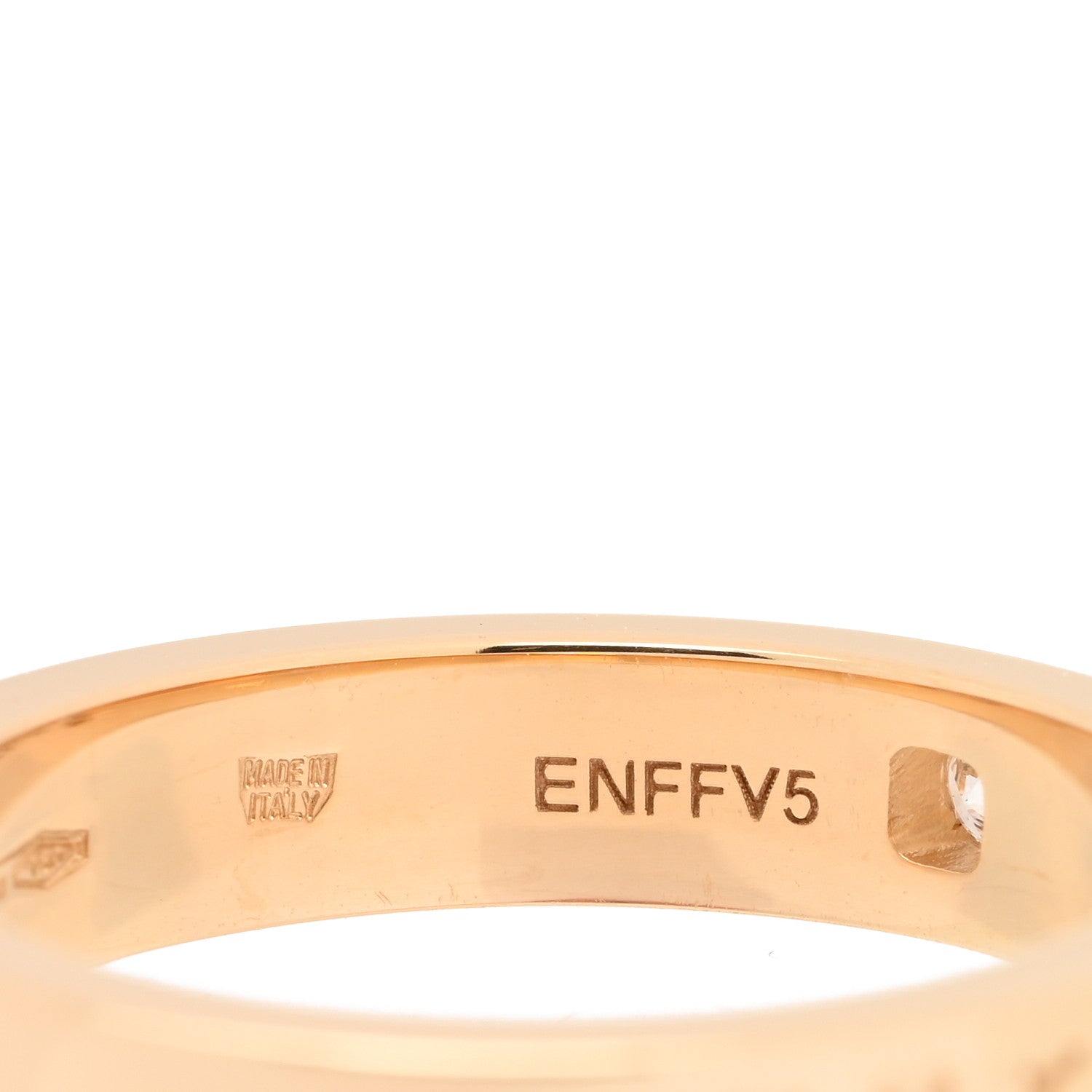 Bulgari 18K Yellow Gold Diamond B.Zero1 Essential Band Ring 55 7.25 4 of 4