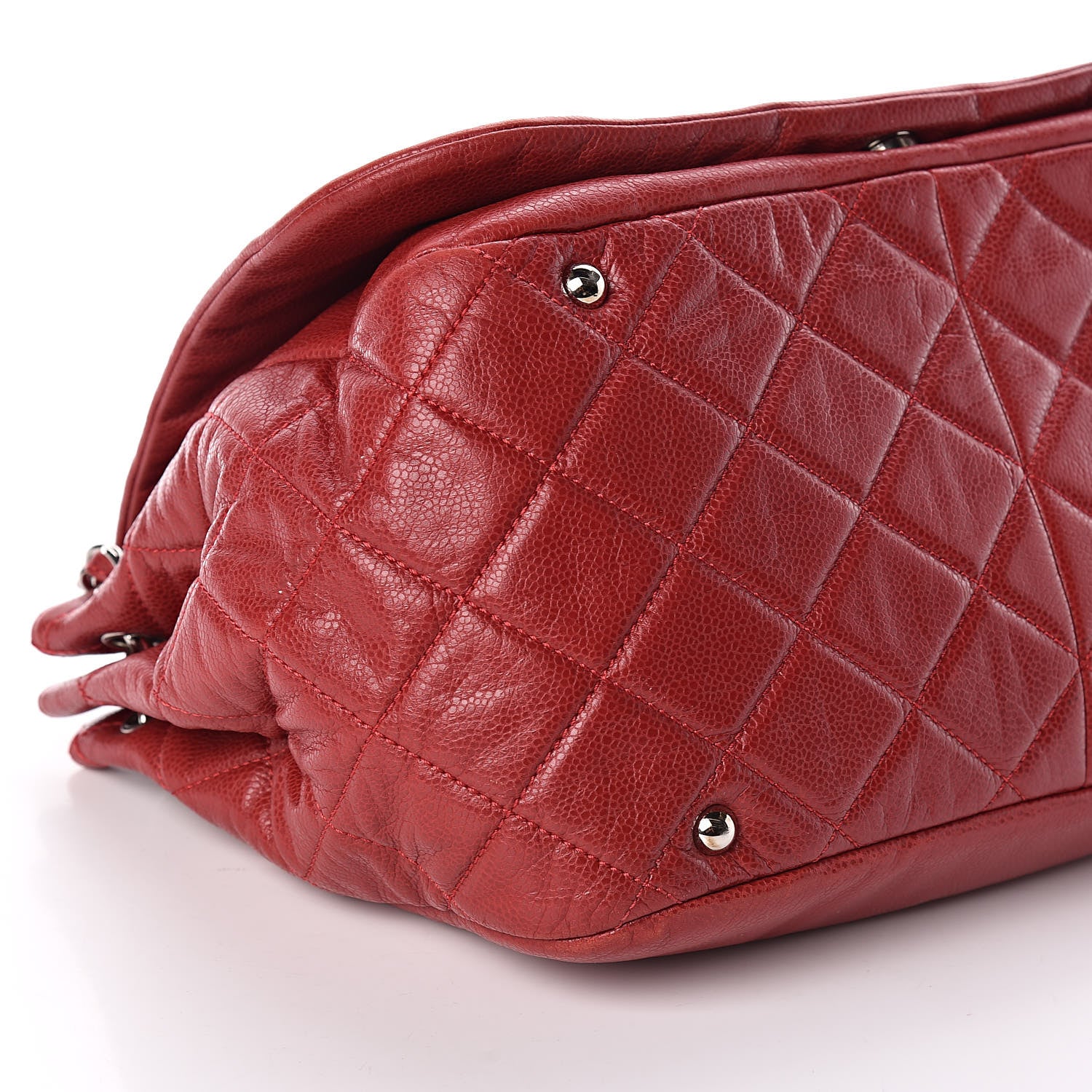 Chanel Caviar Timeless CC Accordion Flap Red 8 of 10
