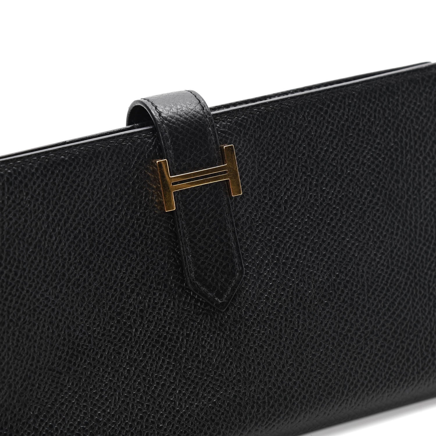 Hermes Epsom Bearn Gusset Wallet Black 9 of 11