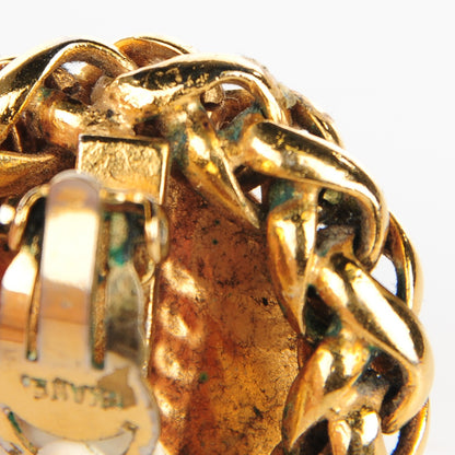 Chanel CC Clip On Earrings Gold 5 of 6