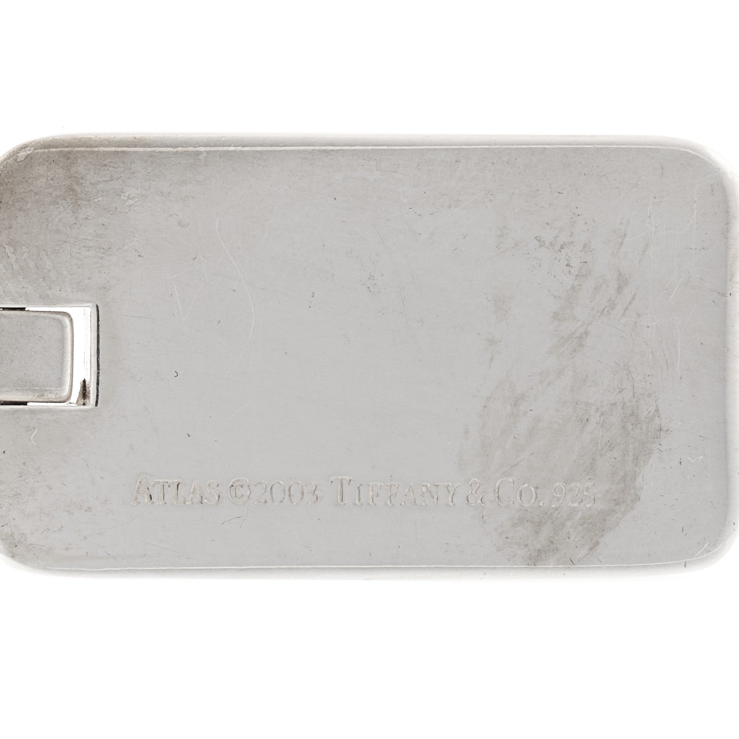 Tiffany Sterling Silver Atlas Dog Tag Necklace 4 of 5