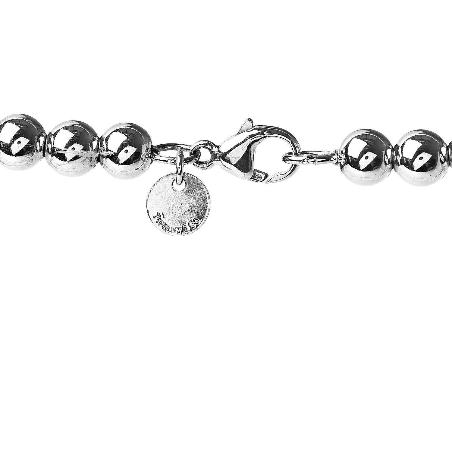 Tiffany Sterling Silver HardWear Graduated Ball Necklace 4 of 4