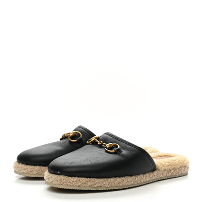 Gucci Nappa Wool Womens Fria Slippers 39.5 Black Butterscotch 3 of 11