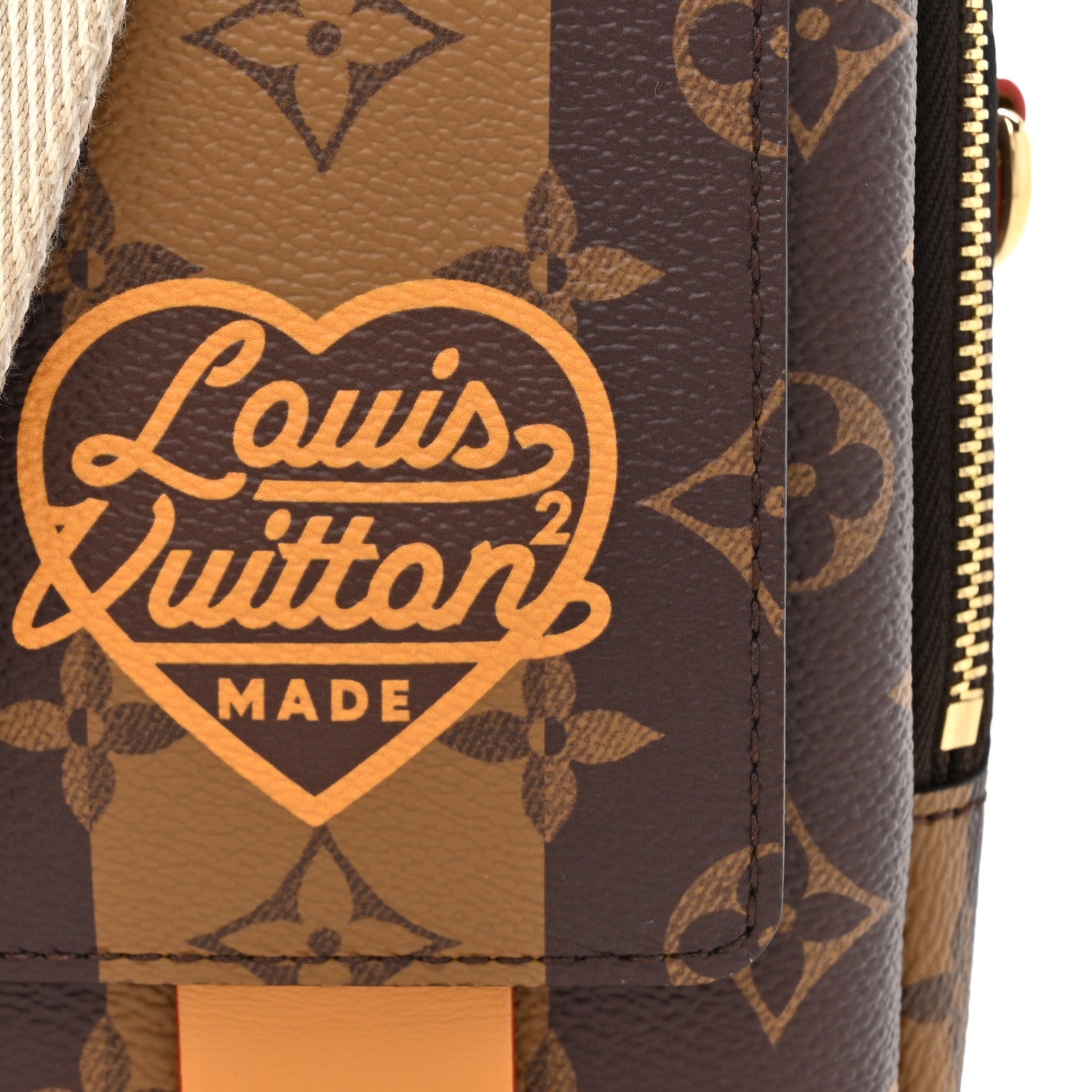 Louis Vuitton X NIGO Reverse Monogram Flat Double Phone Pouch 7 of 11