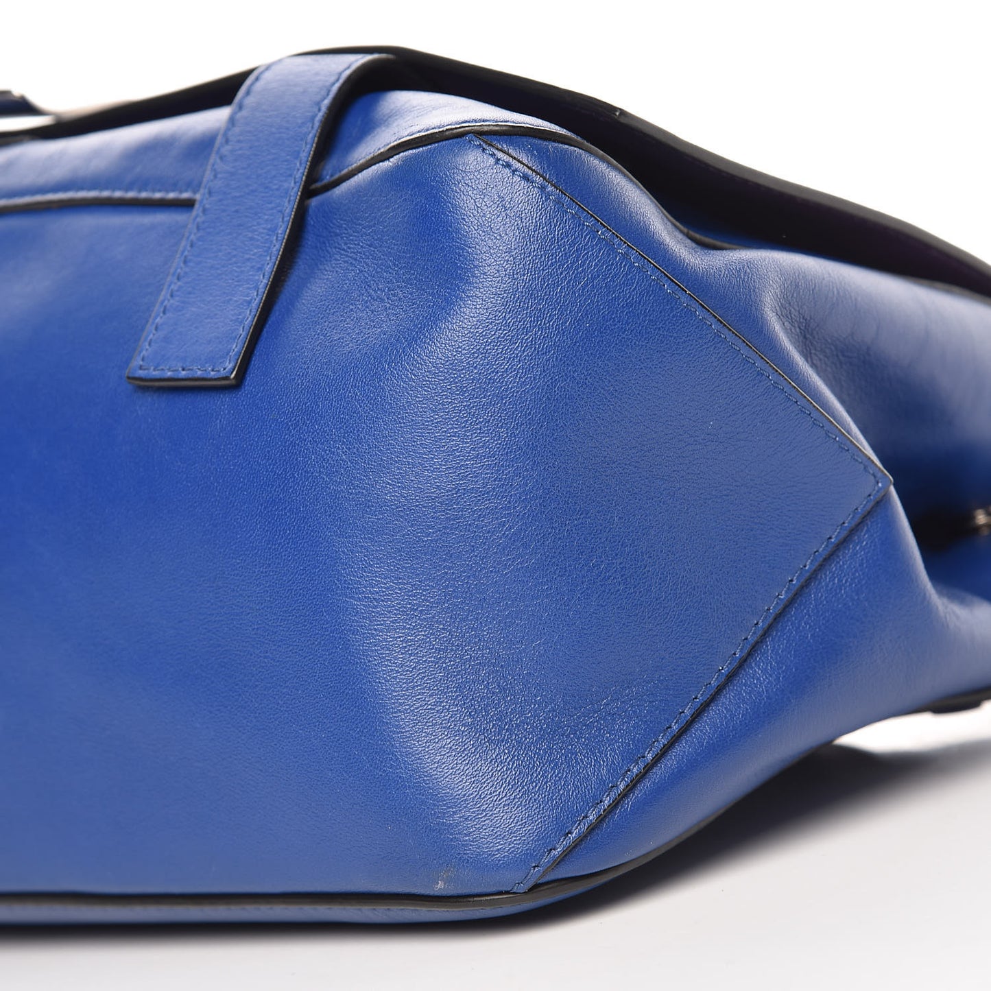 Calfskin Double Sided PS Courier Bag Royal Blue Veruca Salt